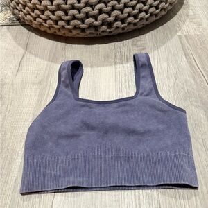 Women's Ribbed Tank Top - Purple